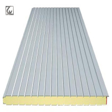 Low Cost Roofing Materials 0.5mm Steel Surface Insulated Interior PU / EPS Sandwich Roofing Panel